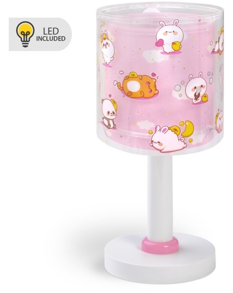 Dalber 41761S - Lampada LED per bambini KAWAII FRIENDS 1xG4/4W/230V rosa
