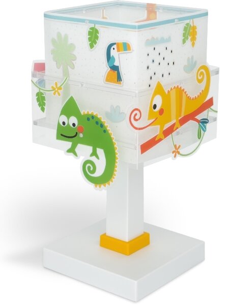 Dalber 63311N - Lampada da comodino LED per bambini HAPPY JUNGLE 1xG4/4W/230V multicolore