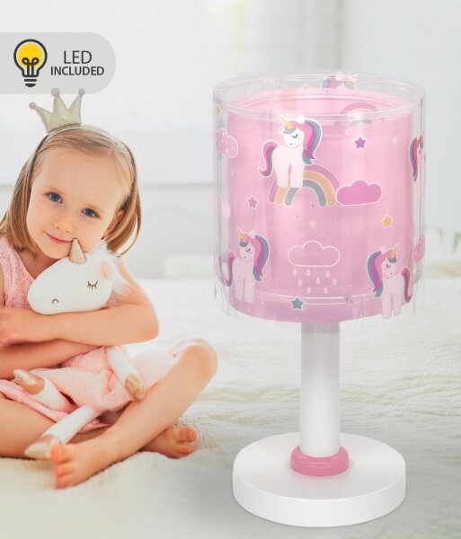 Dalber 41591N - Lampada LED per bambini UNICORNS 1xG4/4W/230V rosa