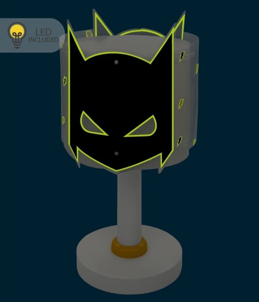 Dalber 61801N - Lampada LED per bambini DARK HERO 1xG4/4W/230V bianco/nero
