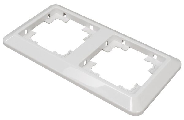 Cornice McPower "Cup", a 2 ingressi, bianca, lucida/alta