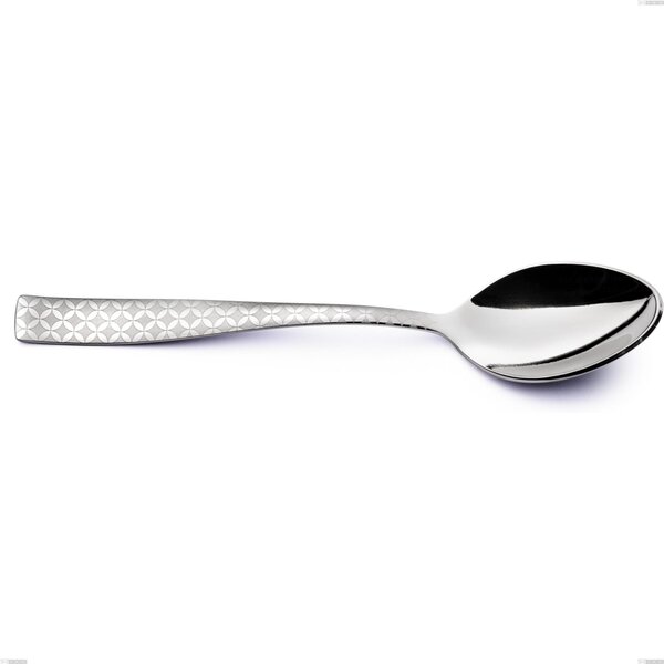 Cucchiaino caff� Infinity Monogran, Acciaio 18/10 (aisi 304) incisione laser, spessore 2.5 mm, lunghezza 138 mm