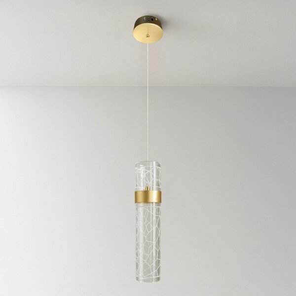 Lampadario LED su cavo LAGOS LED/8W/230V oro