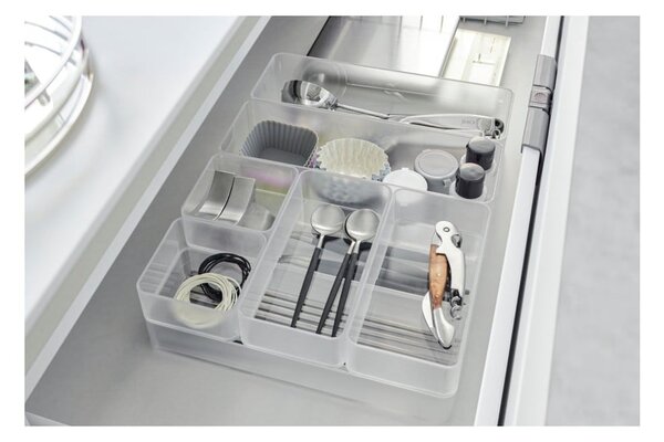 Organizer per cassetti in plastica in set da 2 Tower - YAMAZAKI