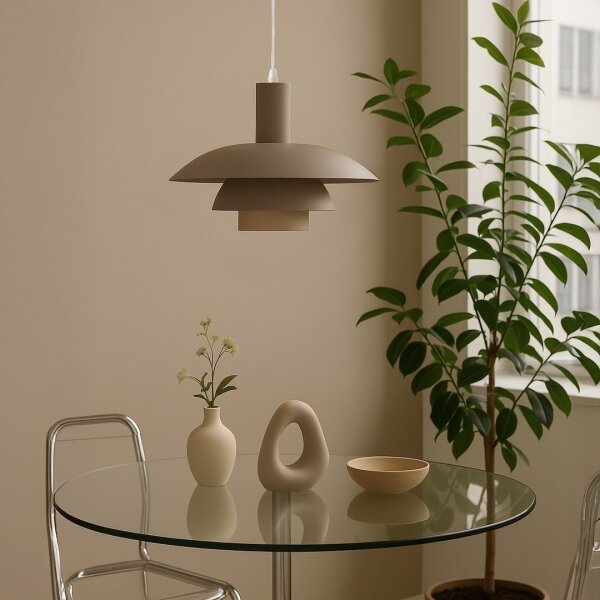 Lampada a sospensione su cavo FERRO 1xE27/15W/230V grigio