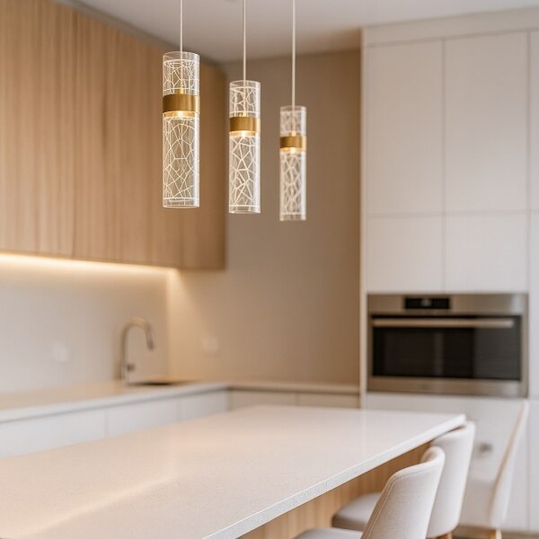 Lampadario LED su cavo LAGOS LED/24W/230V dorato