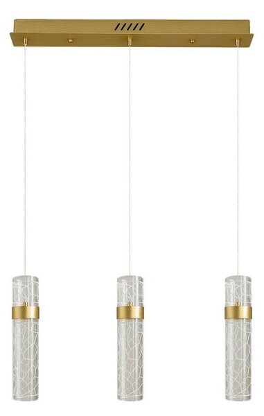 Lampadario LED su cavo LAGOS LED/24W/230V dorato