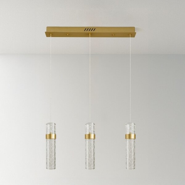 Lampadario LED su cavo LAGOS LED/24W/230V dorato