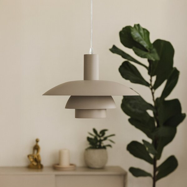 Lampada a sospensione su cavo FERRO 1xE27/15W/230V grigio