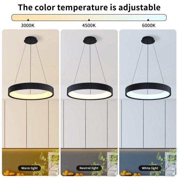 Brilagi - Lampada a sospensione dimmerabile LED su cavo FALCON MODERN LED/54W/230V 60 cm nera + telecomando