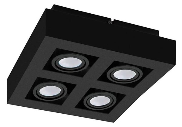 Eglo 31065 - Faretto LED MENDOZA 4xLED/4,7W/230V 3000K nero