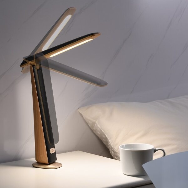 Lampada da tavolo LED dimmerabile ricaricabile TOP LED/4W/5V 1800 mAh 3000/4000/5000K marrone/nero