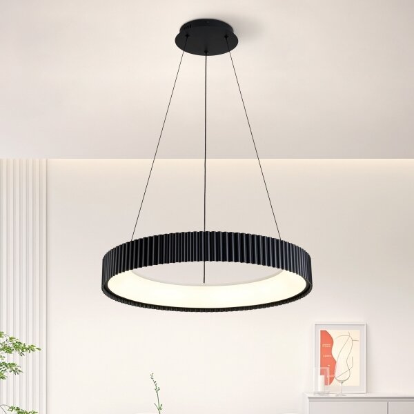 Brilagi - Lampada a sospensione dimmerabile LED su cavo FALCON MODERN LED/54W/230V 60 cm nera + telecomando