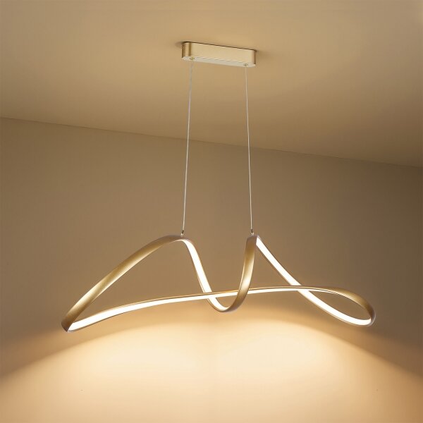 Brilagi-LED Lampadario dimmerabile su cavo TWISTER LED/60W/230V 3000-6000K oro + telecomando