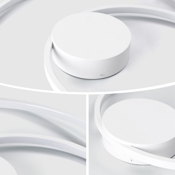Brilagi- Plafoniera LED dimmerabile TWISTER LED/48W/230V diam. 50 cm bianco + telecomando