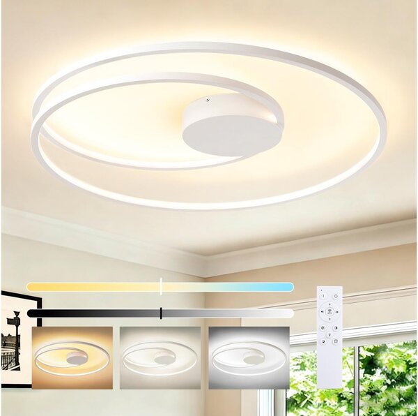 Brilagi- LED dimmerabile plafoniera TWISTER LED/105W/230V diam. 100 cm bianca+telecomando