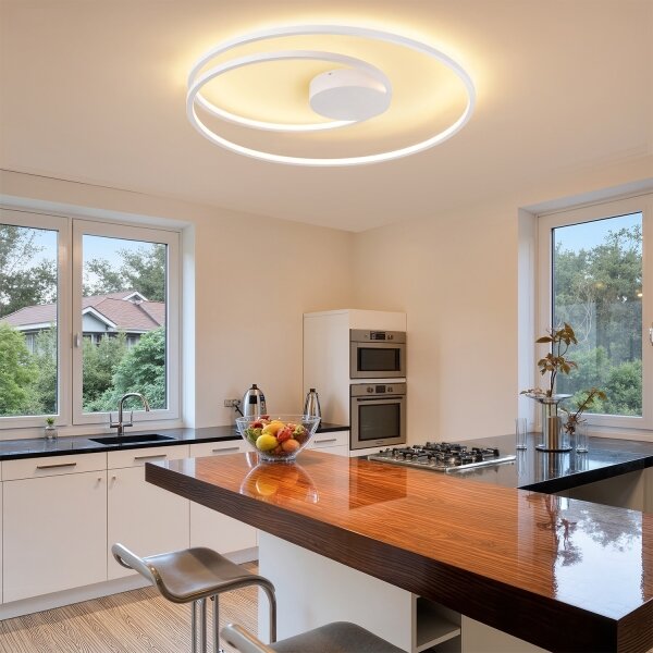 Brilagi- LED dimmerabile plafoniera TWISTER LED/105W/230V diam. 100 cm bianca+telecomando