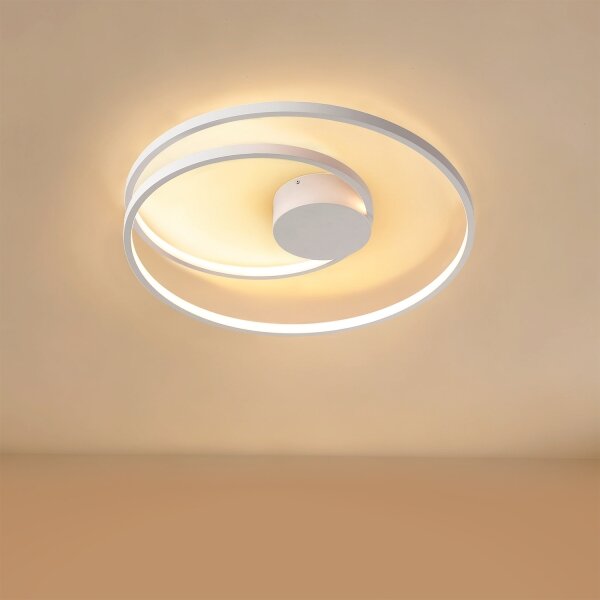Brilagi- Plafoniera LED dimmerabile TWISTER LED/48W/230V diam. 50 cm bianco + telecomando
