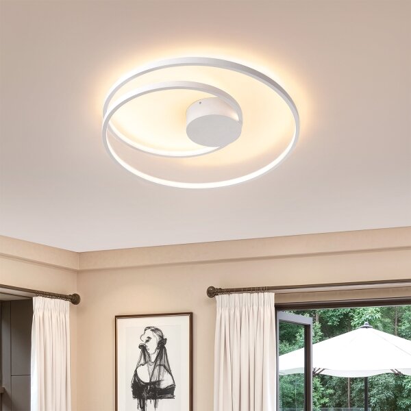 Brilagi- Plafoniera LED dimmerabile TWISTER LED/48W/230V diam. 50 cm bianco + telecomando