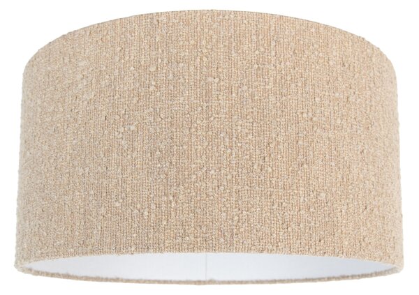 Paralume in tessuto beige con tessuto bouclé 50/50/25