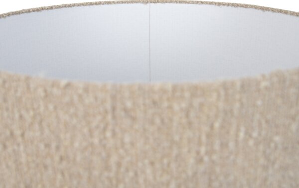 Paralume in tessuto beige con tessuto bouclé 50/50/25