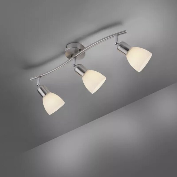 JUST LIGHT. 11953-55 - Faretto KARO 3xE14/40W/230V cromo opaco