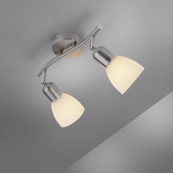 JUST LIGHT. 11952-55 - Faretto KARO 2xE14/40W/230V cromo opaco