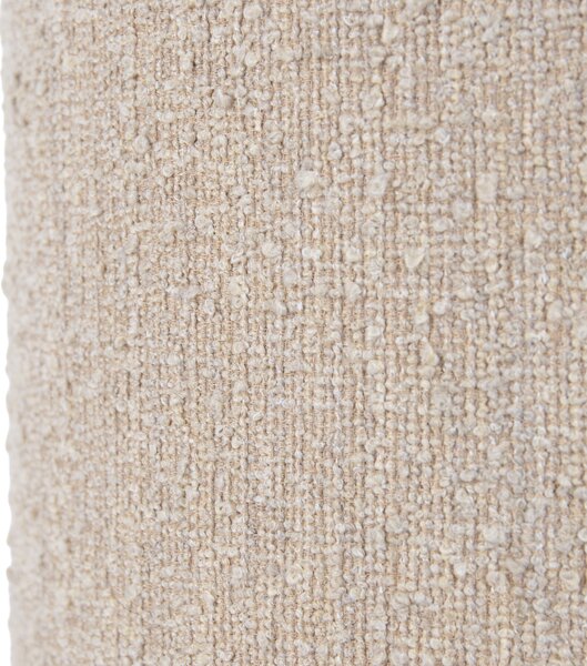 Paralume in tessuto beige con tessuto bouclé 18/18/14