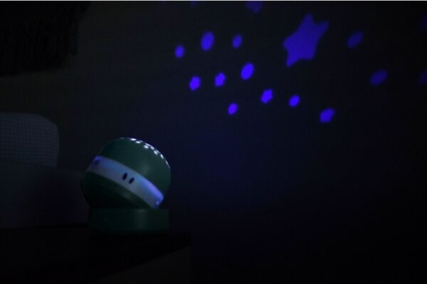 Beaba - Proiettore con melodia PIXIE USB/5V 1300 mAh verde
