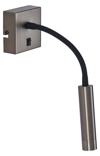 Set di 2 Applique Moderne Color Canna di Fucile con USB-C - Gosna