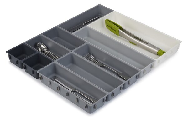 Organizzatore per cassetti variabili grigio Blox - Joseph Joseph