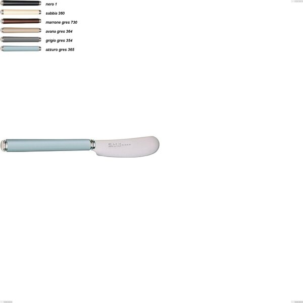 Spalmaburro piccolo linea gres, acciaio 18/10 aisi 304 manici in acrilico, lunghezza 148 mm