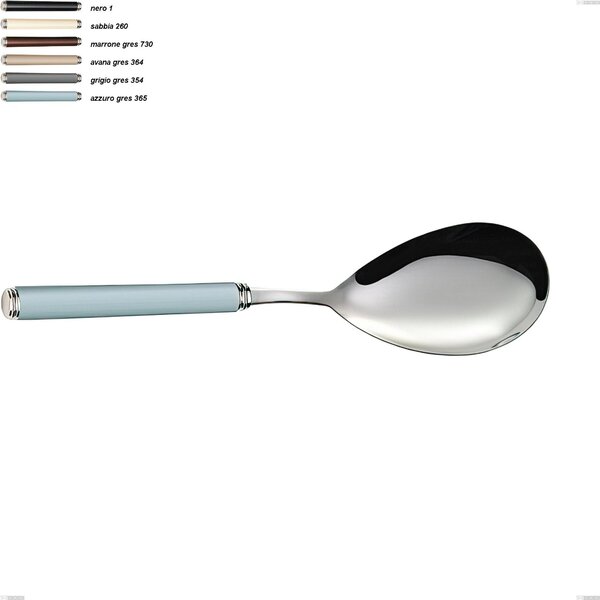 Pala riso linea gres, acciaio 18/10 aisi 304 manici in acrilico, lunghezza 275 mm