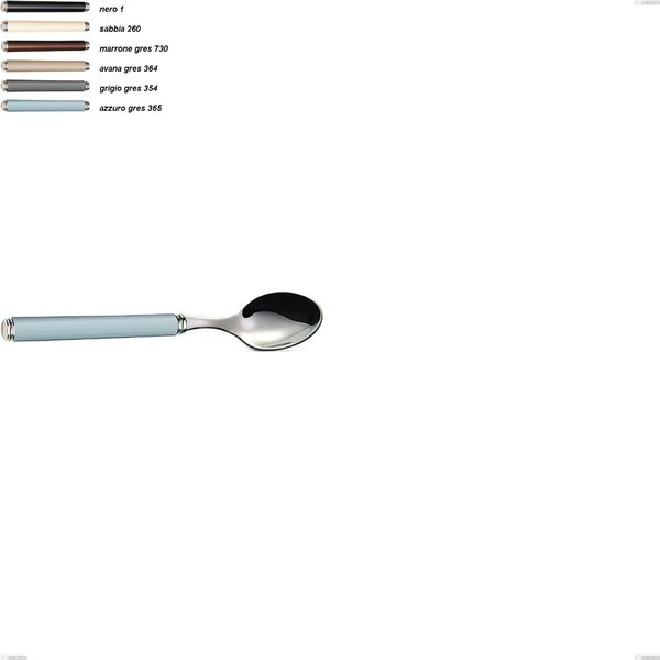 Cucchiaino moka linea gres, acciaio 18/10 aisi 304 manici in acrilico, lunghezza 140 mm