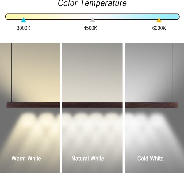 Immax NEO 07300L-LED Lampada a sospensione dimmerabile su cavo MADEIRA 26 W/230 V Wi-Fi Tuya 122 cm noce