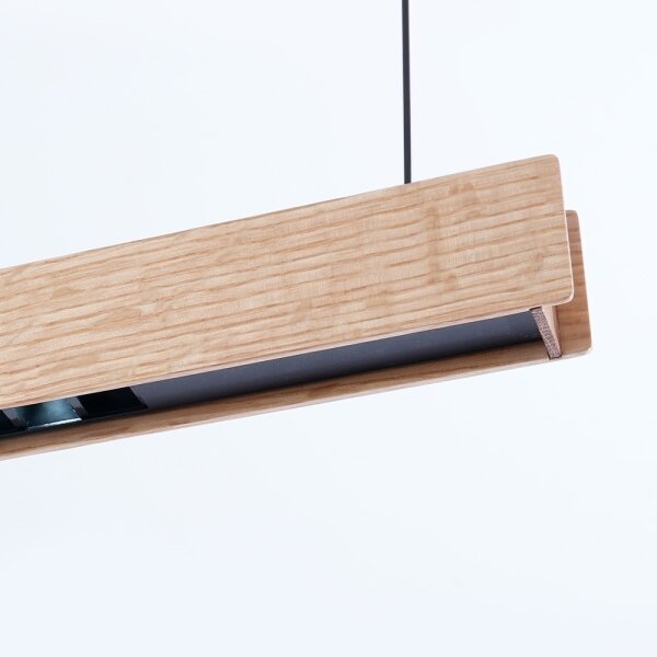 Immax NEO 07304L - Lampada a sospensione LED dimmerabile MADEIRA su cavo 33W/230V Wi-Fi Tuya 152 cm rovere