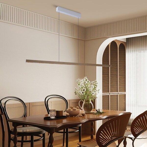 Immax NEO 07310L-LED lampadario dimmerabile a sospensione con cavo e sensore MADEIRA 37W/230V 157 cm frassino