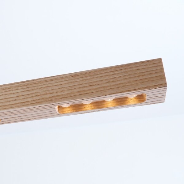 Immax NEO 07310L-LED lampadario dimmerabile a sospensione con cavo e sensore MADEIRA 37W/230V 157 cm frassino