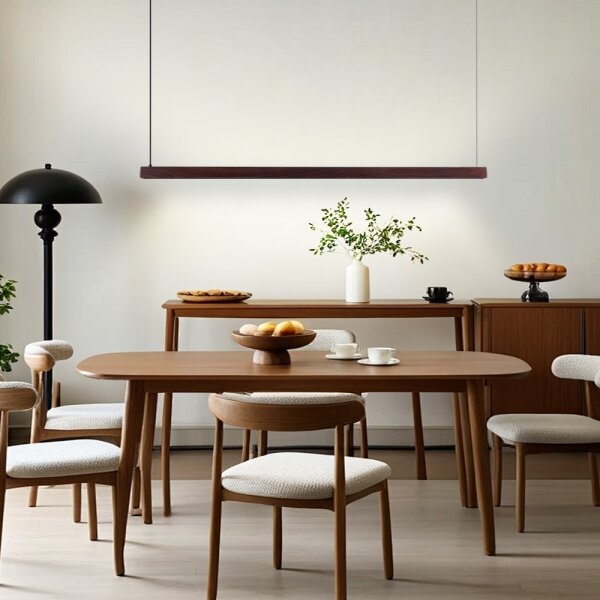 Immax NEO 07301L-LED dimmerabile lampada a sospensione su cavo MADEIRA 33W/230V Wi-Fi Tuya 152 cm noce
