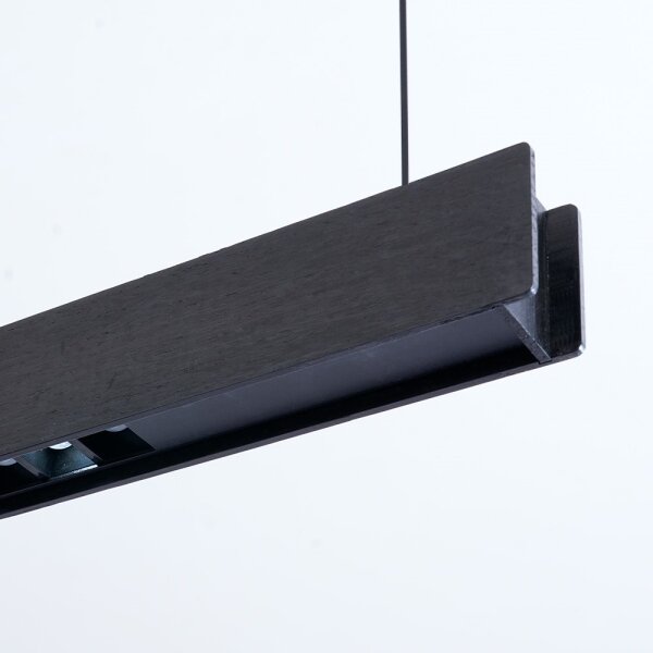 Immax NEO 07305L - Lampadario LED dimmerabile su cavo MADEIRA 44W/230V Wi-Fi Tuya 202 cm rovere