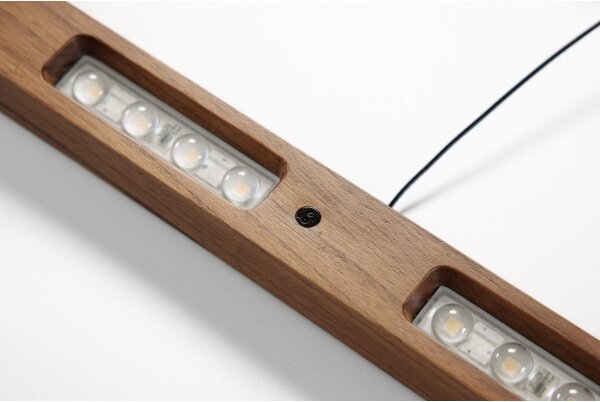 Immax NEO 07309L-LED Lampada a sospensione dimmerabile su cavi con sensore MADEIRA 37W/230V 157 cm finitura noce