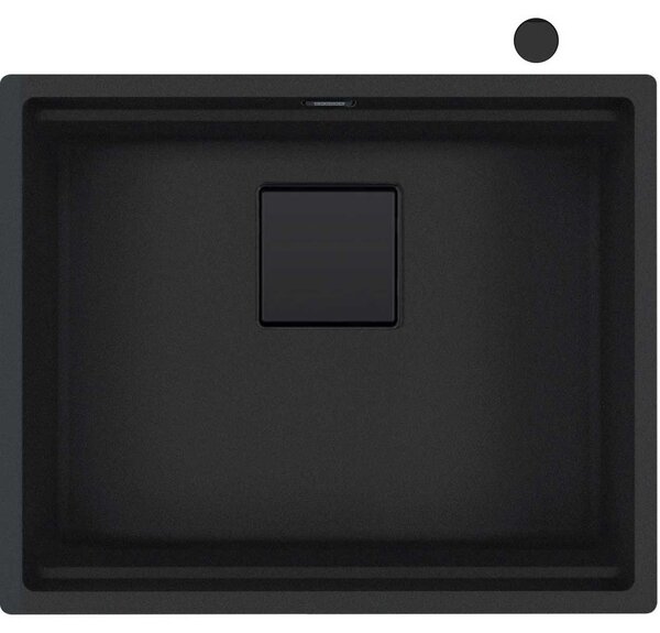 Franke lavello sottopiano Kubus 2 KNG 110-52 Fragranit Nero Opaco - Collezione Nero
