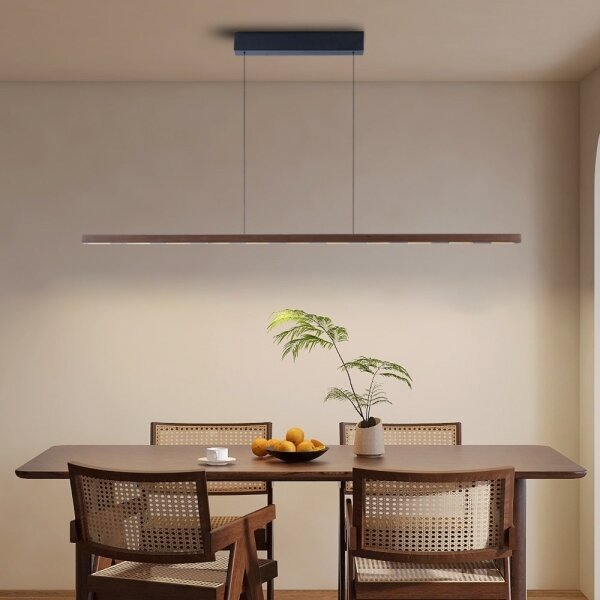 Immax NEO 07309L-LED Lampada a sospensione dimmerabile su cavi con sensore MADEIRA 37W/230V 157 cm finitura noce