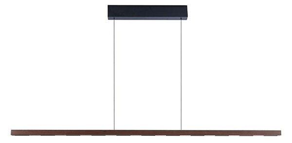 Immax NEO 07309L-LED Lampada a sospensione dimmerabile su cavi con sensore MADEIRA 37W/230V 157 cm finitura noce