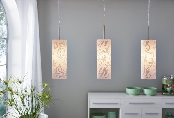 EGLO 90048 - Lampadario a sospensione AMADORA 3xE27/60W/230V