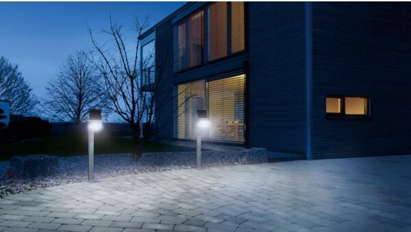 STEINEL 671211 - Sensore solare Proiettore LED XSolar GLS 0,5W/LED IP44