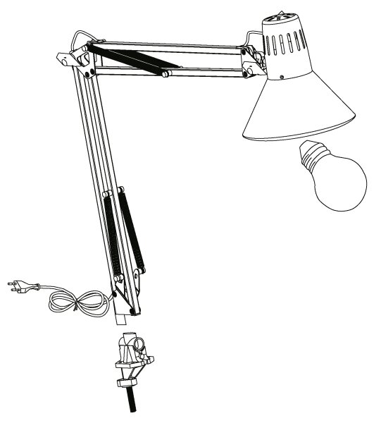 EGLO 90874 - Lampada da tavolo FIRMO 1xE27/40W