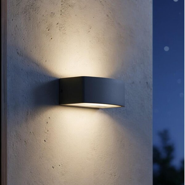 Ideal Lux - Applique da esterno ANDROMEDA 1xE27/60W/230V IP55 antracite