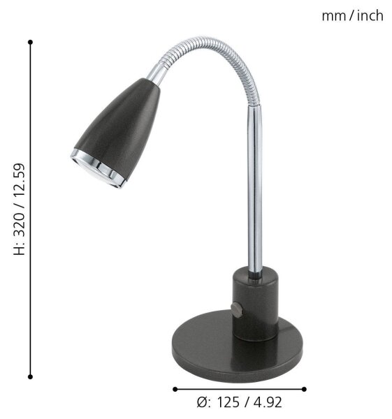Eglo 92873 - Lampada LED da tavolo FOX 1xGU10/3W/230V