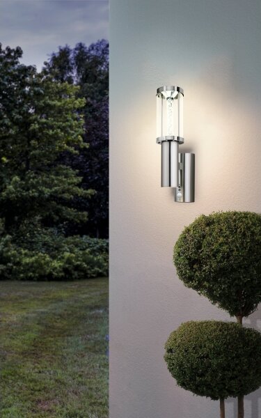 Eglo 94128 - Lampada da esterno LED con sensore TRONO STICK 1xGU10/3W + LED/3,7W IP44